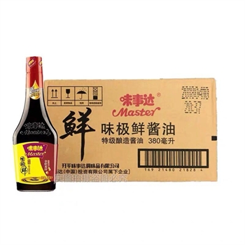 味极鲜酱油（380ml）味事达,金麦田提供,放心购买